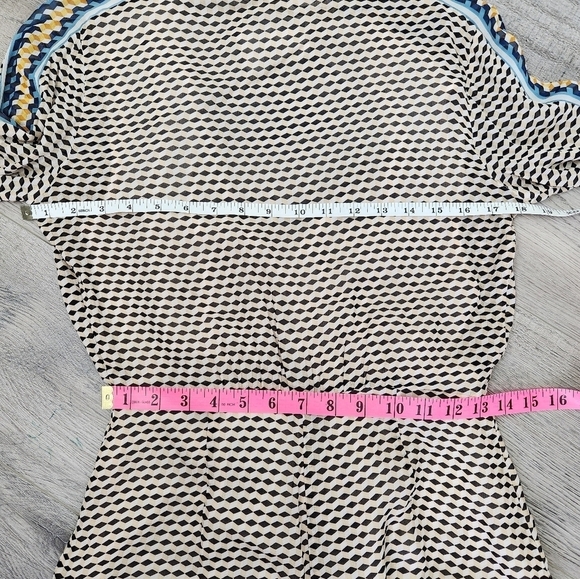 REISS "Hazel" Printed Chiffon Playsuit Shorts Romper Size 0 US/32 EU NWT - Picture 14 of 14